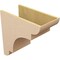 Ekena Millwork 12"W x 24"D x 24"H Classic New Brighton Rough Cedar Woodgrain TimberThane Corbel, Primed Tan CORUR12X24X24NEBRCPR - alternate 5